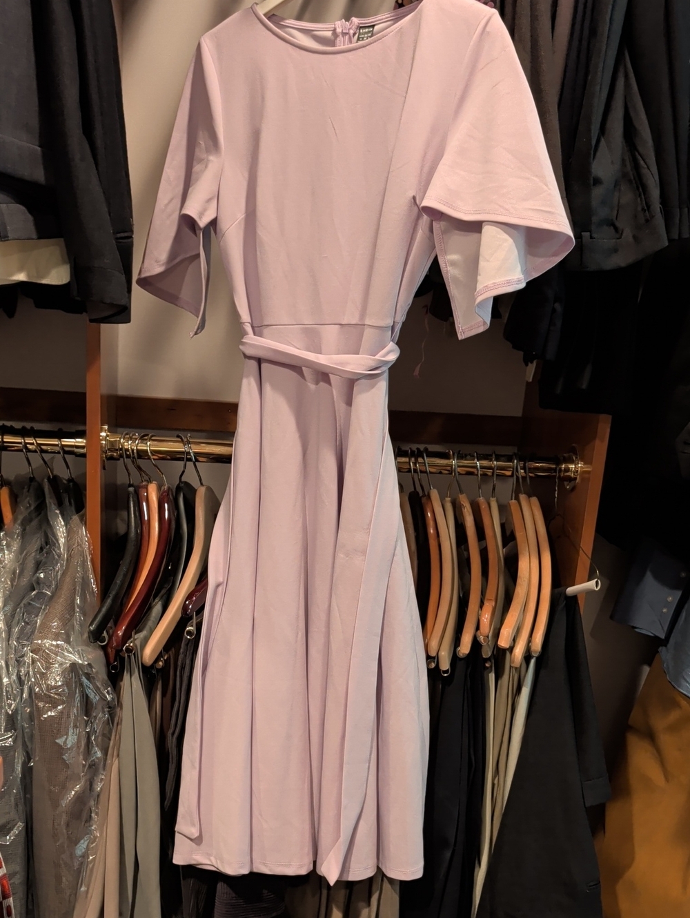SHEIN Lavender Maxi Dress with Belt